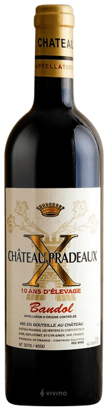 Château Pradeaux Bandol X 10 Ans d’Elevage