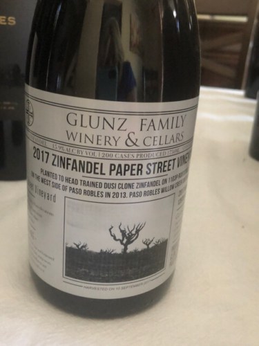 2019 Glunz Paper Street Vineyard Zinfandel | Vivino US