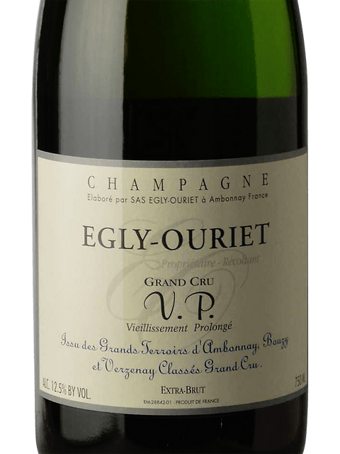 EGLY-OURIET VPシャンパン 82ヶ月熟成 12.5% N.V. Egly-Ouriet V.P Extra Brut Champagne Grand Cru