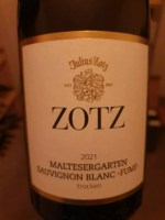 Julius Zotz Maltesergarten Sauvignon Blanc Fumé Trocken