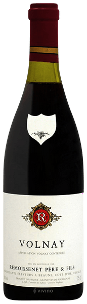ルモワスネ・ペール・エ・フィス ヴォルネイ　1989 750ml Remoissenet Père & Fils Volnay | Vivino English