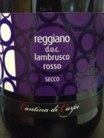 Cantina di Sorbara Reggiano Lambrusco Rosso Secco