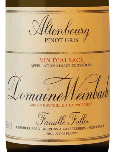 Domaine Weinbach Pinot Gris 'Altenbourg' | Vivino English