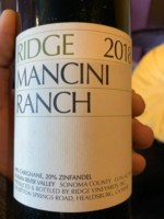 Ridge Vineyards Mancini Ranch