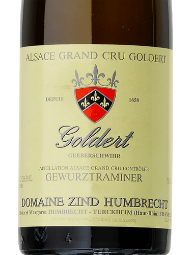 ワイン DomaineZind Humbrecht Gewurztraminer1990 Domaine Zind Humbrecht Gewürztraminer Alsace Grand Cru Goldert