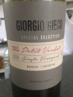 Giorgio Gieco Special Selection Single Vineyard Petit Verdot