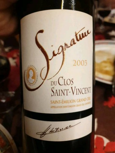Clos Saint-Vincent Signature Saint-Émilion Grand Cru | Vivino Brasil