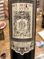 Del Dotto Cabernet Sauvignon Caves Lot W Colbert French Oak