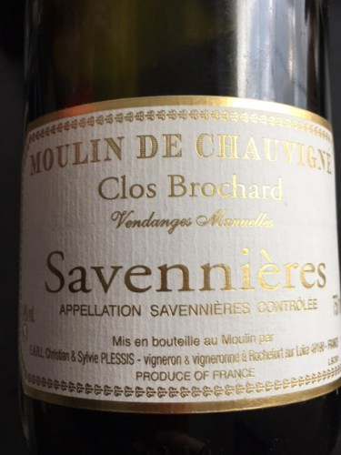 2018 Moulin de Chauvigné Clos Brochard Savennières Vivino