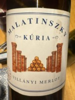 Malatinszky Kúria Villány Merlot