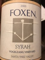 Foxen Vogelzang Vineyard Syrah