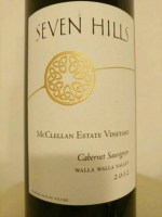Seven Hills McClellan Estate Vineyard Cabernet Sauvignon