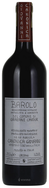 Giovanni Canonica Barolo del Comune di Grinzane Cavour | Vivino