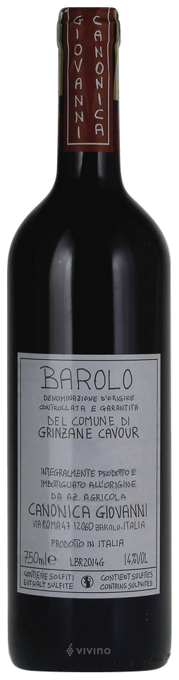 Giovanni Canonica Barolo del Comune di Grinzane Cavour | Vivino