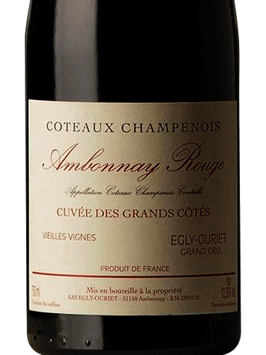 ワイン Coteaux Champenois Ambonnay Rouge 2013 EGAR22B0-egly-ouriet-coteaux-