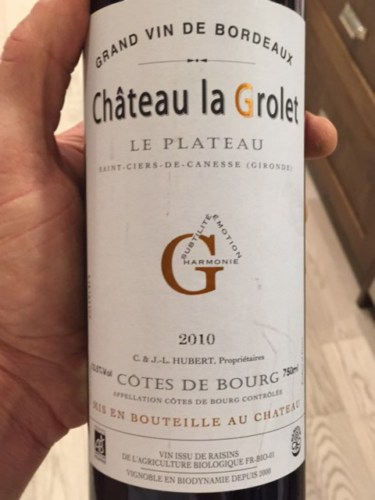 Chateau La Grolet Le Plateau Cotes De Bourg Vivino