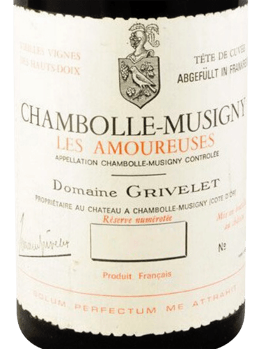 Grivelet Père & Fils Chambolle-Musigny 1er Cru 'Les Amoureuses