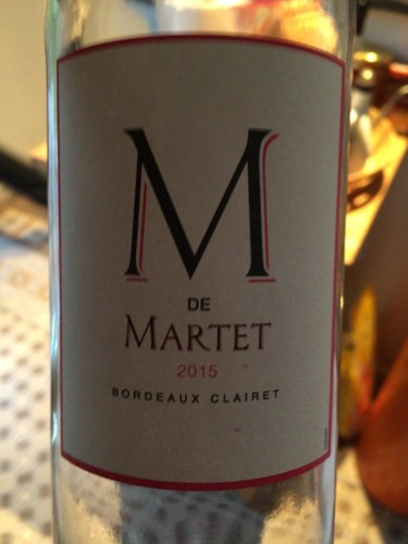 2015 Château Martet M de Martet Bordeaux Clairet | Vivino