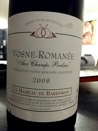 Hameau de Barboron Vosne Romanée Aux Champs Perdrix | Vivino English
