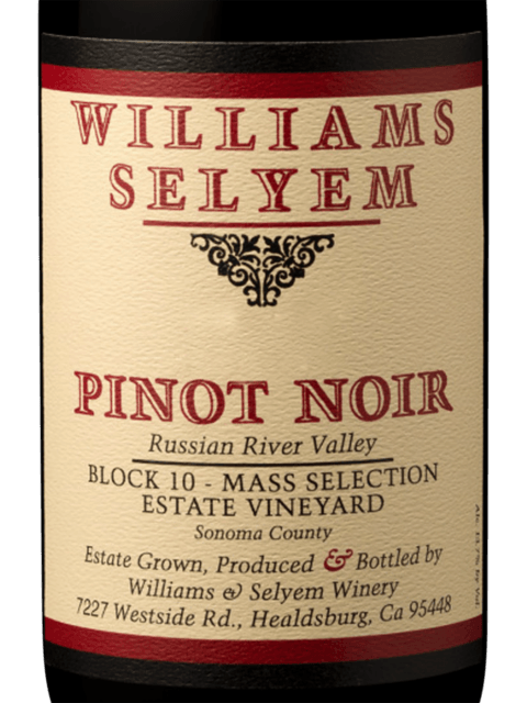 Block 10 Mass Selection Estate Vineyard Pinot Noir
