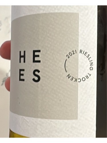 Weingut Hees Riesling Trocken | Vivino English