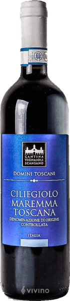 Vinho Cantina Vignaioli Scansano Tinto Seco Itália Morellino Di Scansano Ciliegiolo, Sangiovese 2024 750ml