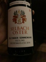 Selbach-Oster Zeltinger Sonnenuhr Riesling Beerenauslese