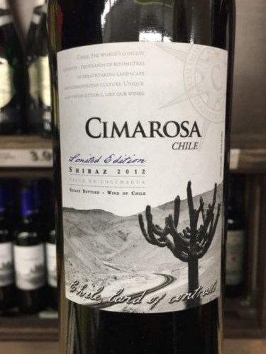 Cimarosa Limited Edition Syrah 2013 Wine Info