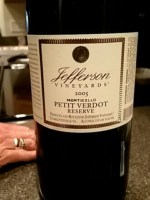 Jefferson Vineyards Reserve Petit Verdot