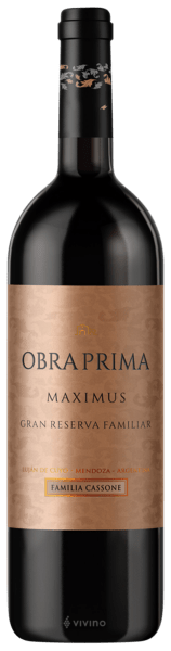Vinho Familia Cassone Tinto Seco Argentina Obra Prima Gran Reserva Cabernet Sauvignon, Malbec 2023 750ml