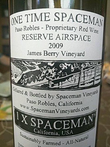 One Time Spaceman James Berry Vineyards Reserve Airspace | Vivino US