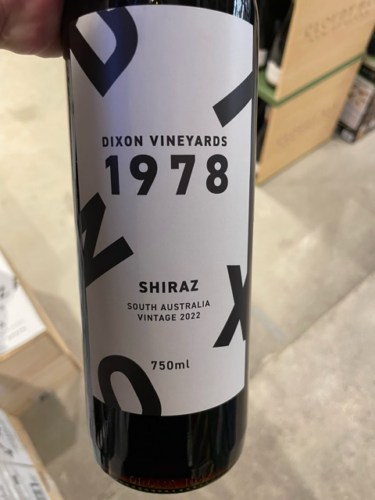 Dixon Vineyards 1978 Shiraz | Vivino 日本語