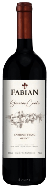 Vinho Fabian Tinto Seco Brasil Genuino Conte Cabernet Franc, Merlot 2022 750ml
