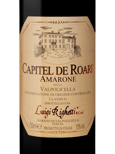 2016 Luigi Righetti Capitel de Roari Amarone della Valpolicella Corvina