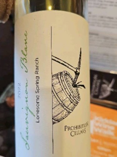 Prohibition Cellars Lonesome Spring Ranch Sauvignon Blanc | Vivino US