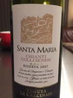Tenuta Le Calcinaie Santa Maria Riserva Chianti Colli Senesi