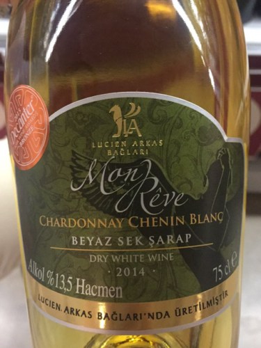 La Wines Lucien Arkas Bağları Mon Rêve Chardonnay Chenin Blanc 2014