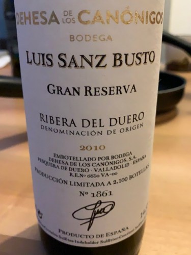 Dehesa De Los Canonigos Luis Sanz Busto Gran Reserva Vivino