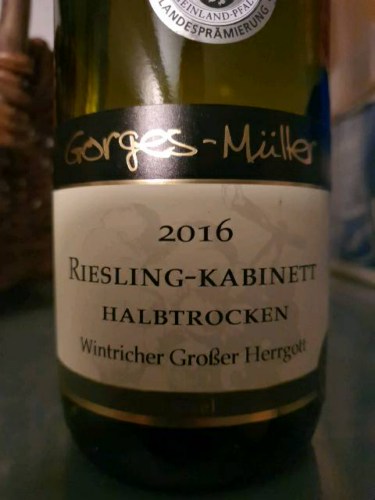 Wintricher Großer Herrgott Riesling750ml Gorges-Müller Wintricher Grosser Herrgott Riesling Kabinett