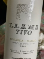 Belasco de Baquedano Llama Tivo Old Vine Bonarda - Malbec