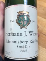 Hermann J. Wiemer Johannisberg Riesling Semi-Dry