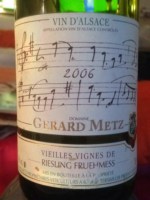 Domaine Gérard Metz Vieilles Vignes de Riesling Fruehmess
