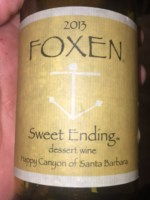 Foxen Vogelzang Vineyard  Sweet Ending