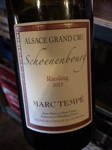 Anne Marie et Marc Tempé Riesling Alsace Grand Cru 'Schoenenbourg ...