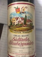 Abbazia di Novacella (Stiftskellerei Neustift) Wachstum Marklhof Südtiroler Blauburgunder
