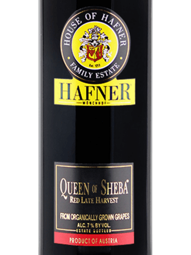 House of Hafner Family Estate Queen of Sheba Red Late Harvest | Vivino ...