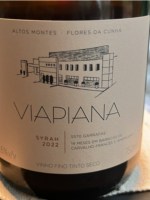Vinho Vinícola Viapiana Tinto Seco Brasil Syrah 2022 750ml