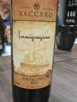Vinho Vaccaro Tinto Seco Itália Immigrazione Ancellotta 2022 750ml