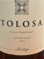 Tolosa Heritage No Oak Chardonnay