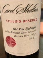 Carol Shelton Collins Reserve Collins-Limerick Lane Vineyard Old Vine Zinfandel